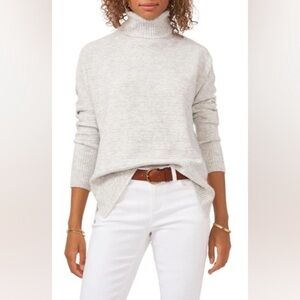 Vince Camuto Heather Grey Slouchy Casual Turtleneck Drop Shoulder.. SZ MED